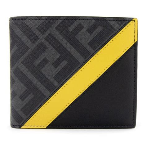 fendi grey|Fendi black wallet.